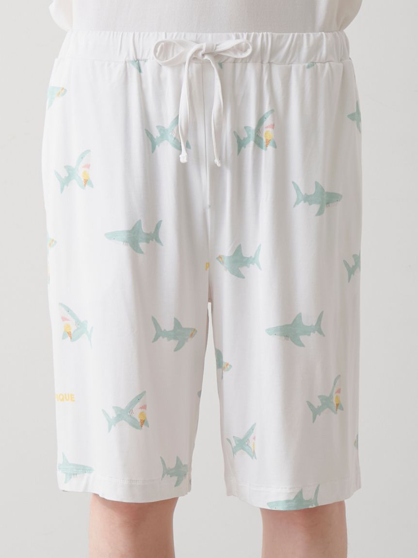 大人気!! gelato pique キャッチー シャーク柄 ショートパンツ SHARK柄ショートパンツ(ショートパンツ)｜ルームウェア