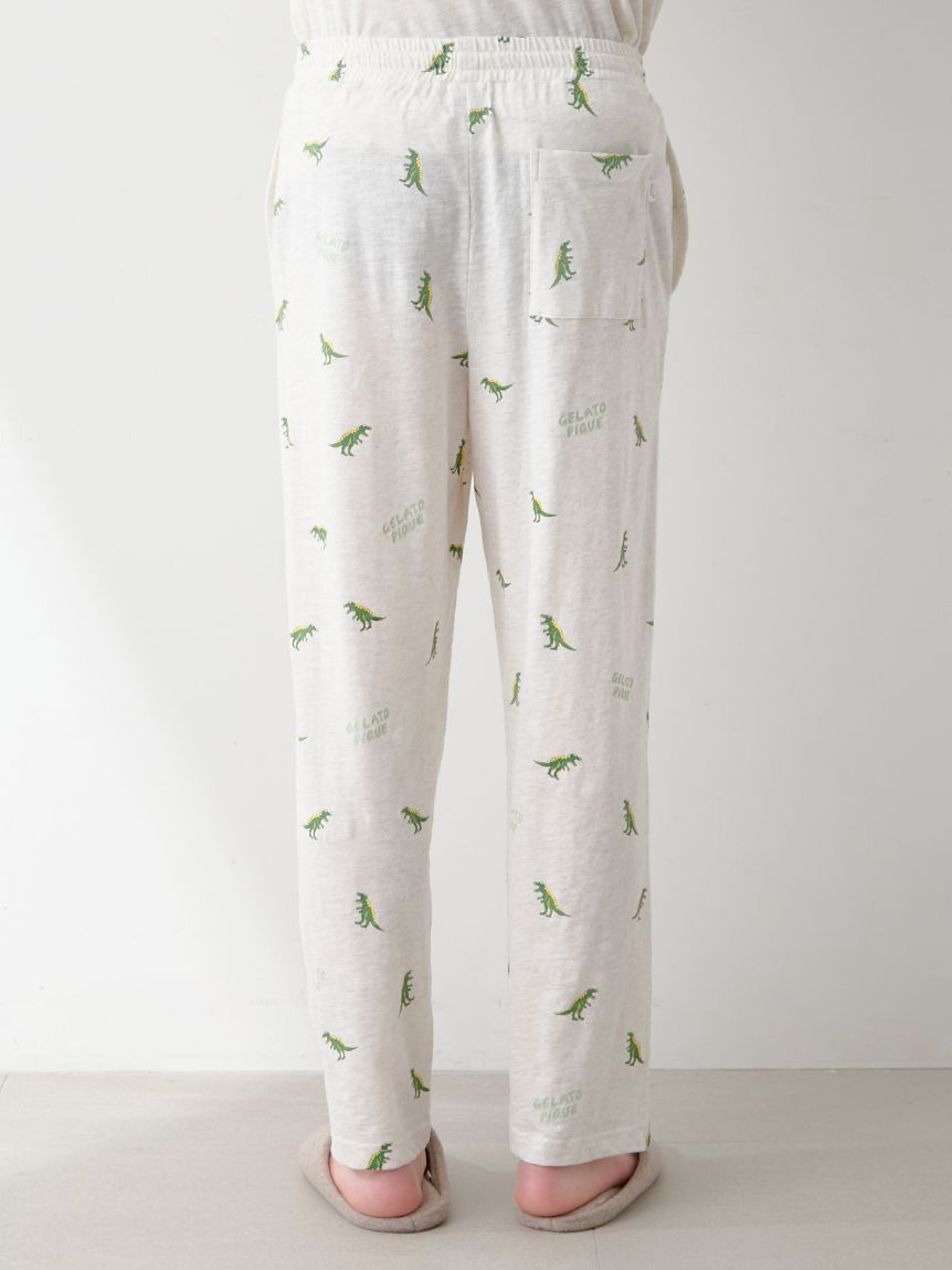 新品 ジェラートピケ ダイナソー柄ロンT &ロングパンツ 上下セット 新品 ジェラートピケ ダイナソー柄ロンT &ロングパンツ 上下セット