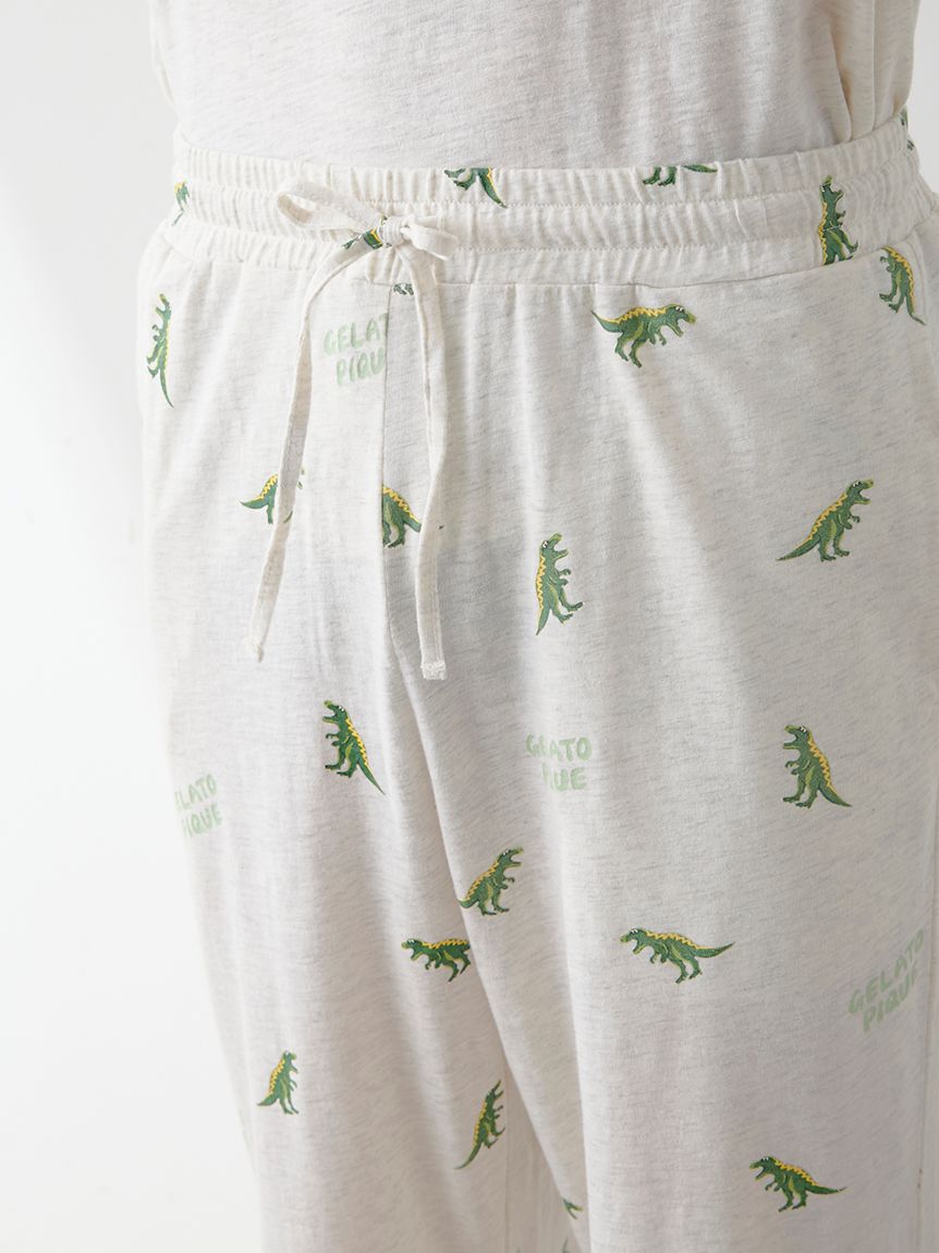 gelato pique  オム　ダイナソー プルオーバー パジャマロングパンツ HOMME】パウダーダイナソー プルオーバー＆ロングパンツセット