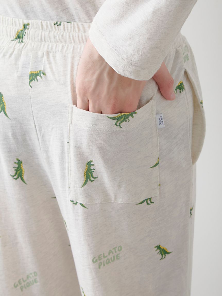 HOMME】スラブダイナソー総柄ロングパンツ(ロングパンツ)｜ルーム