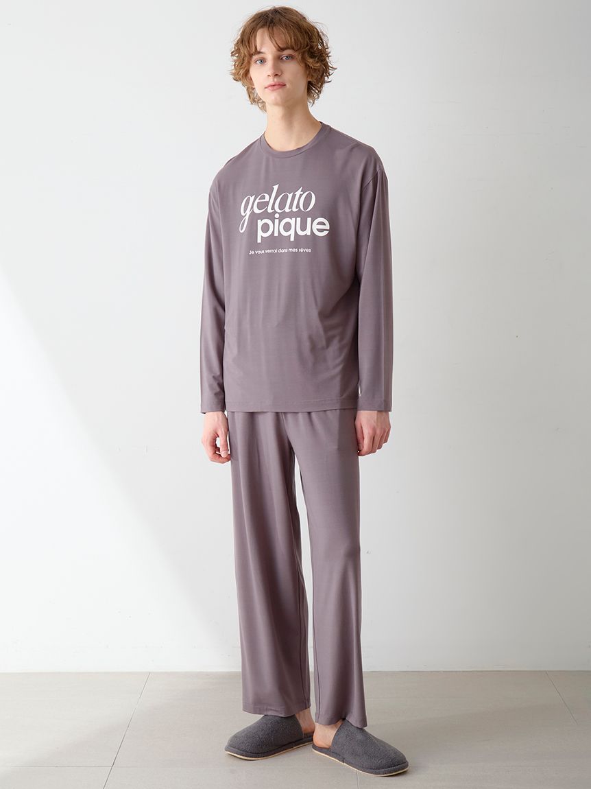 HOMME】ロゴワンポイントプリントロングパンツ(ロングパンツ)｜ルーム