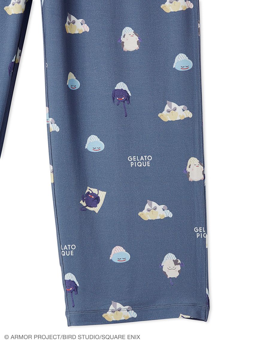 ジェラートピケ　スリーピングモンスターロンT&アソートモンスター総柄ロングパンツ ドラゴンクエスト】【レディース】アソートモンスター総柄ロング