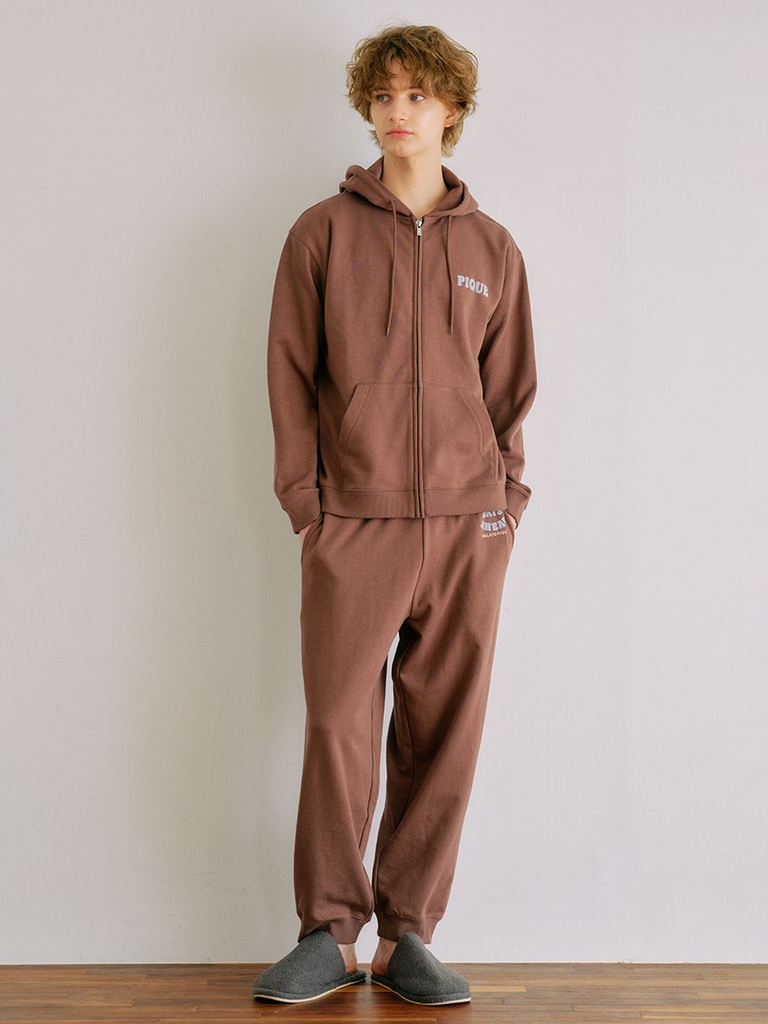 HOMME】裏毛プリントロングパンツ(ロングパンツ)｜ルームウェア