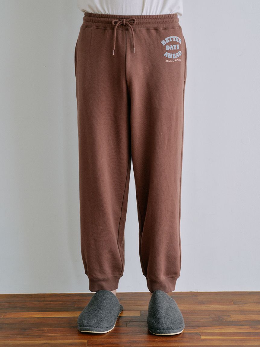 HOMME】裏毛プリントロングパンツ(ロングパンツ)｜ルームウェア