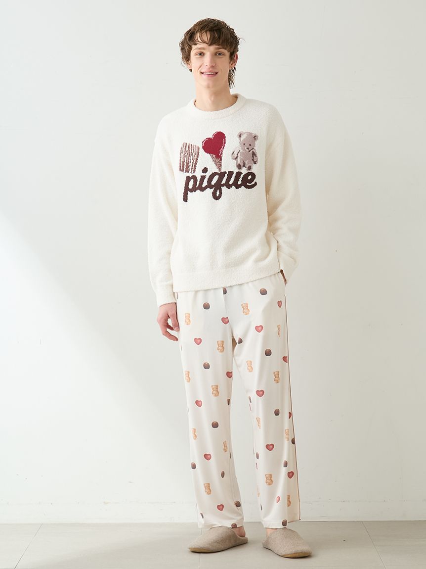 Valentine】【HOMME】総柄ロングパンツ｜ルームウェア・パジャマ通販の