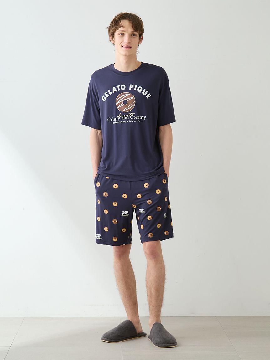 HOMME】ドーナツ総柄ハーフパンツ(ハーフパンツ)｜ルームウェア