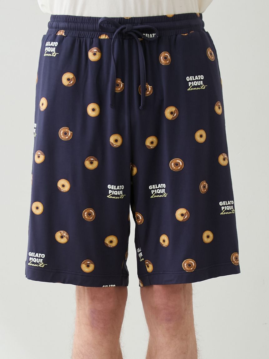 HOMME】ドーナツ総柄ハーフパンツ(ハーフパンツ)｜ルームウェア