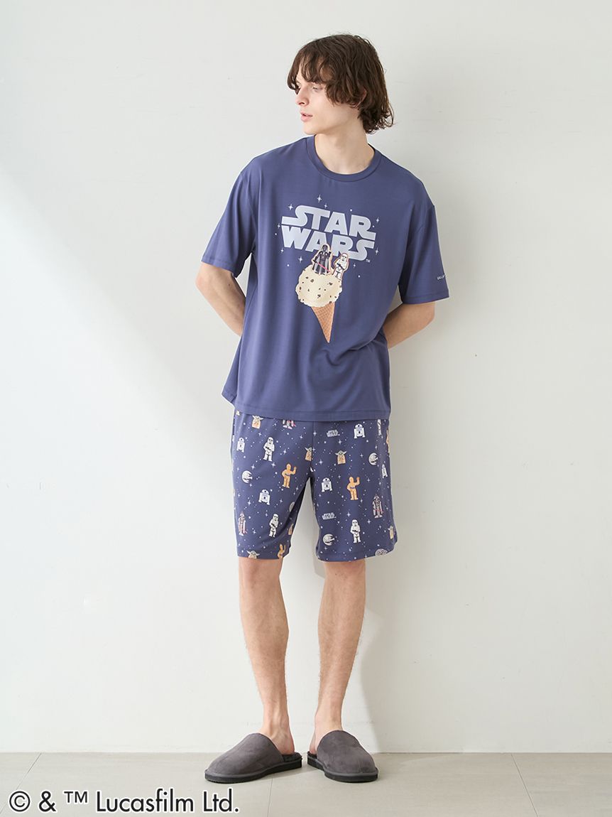 STAR WARS】【メンズ】総柄ハーフパンツ(ハーフパンツ)｜ルームウェア