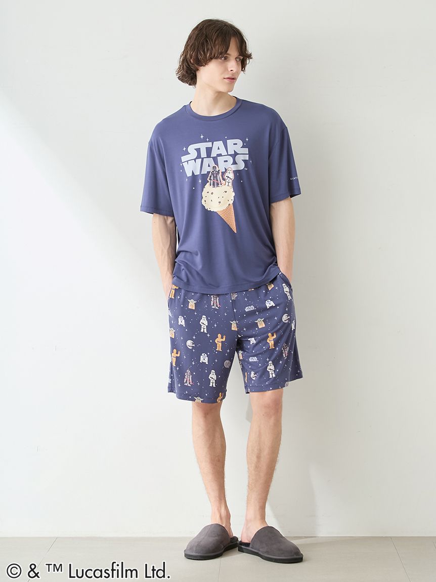 STAR WARS】【メンズ】総柄ハーフパンツ(ハーフパンツ)｜ルームウェア