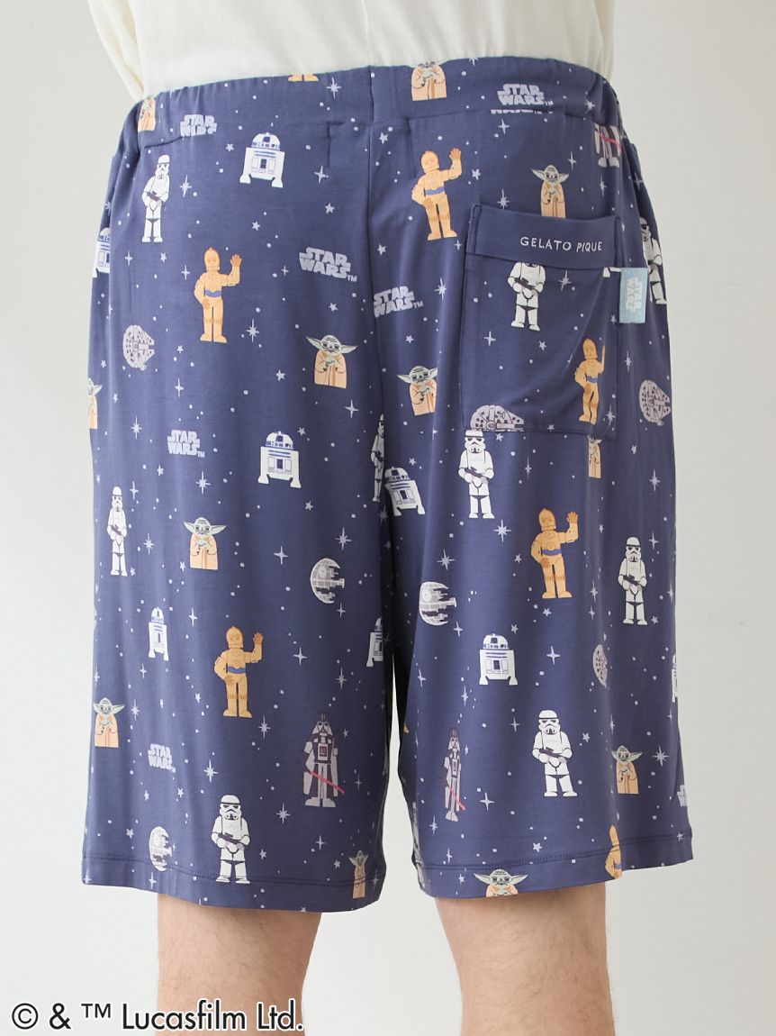 STAR WARS】【メンズ】総柄ハーフパンツ(ハーフパンツ)｜ルームウェア