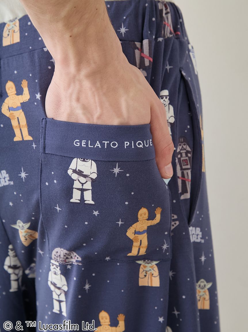 STAR WARS】【メンズ】総柄ハーフパンツ(ハーフパンツ)｜ルームウェア