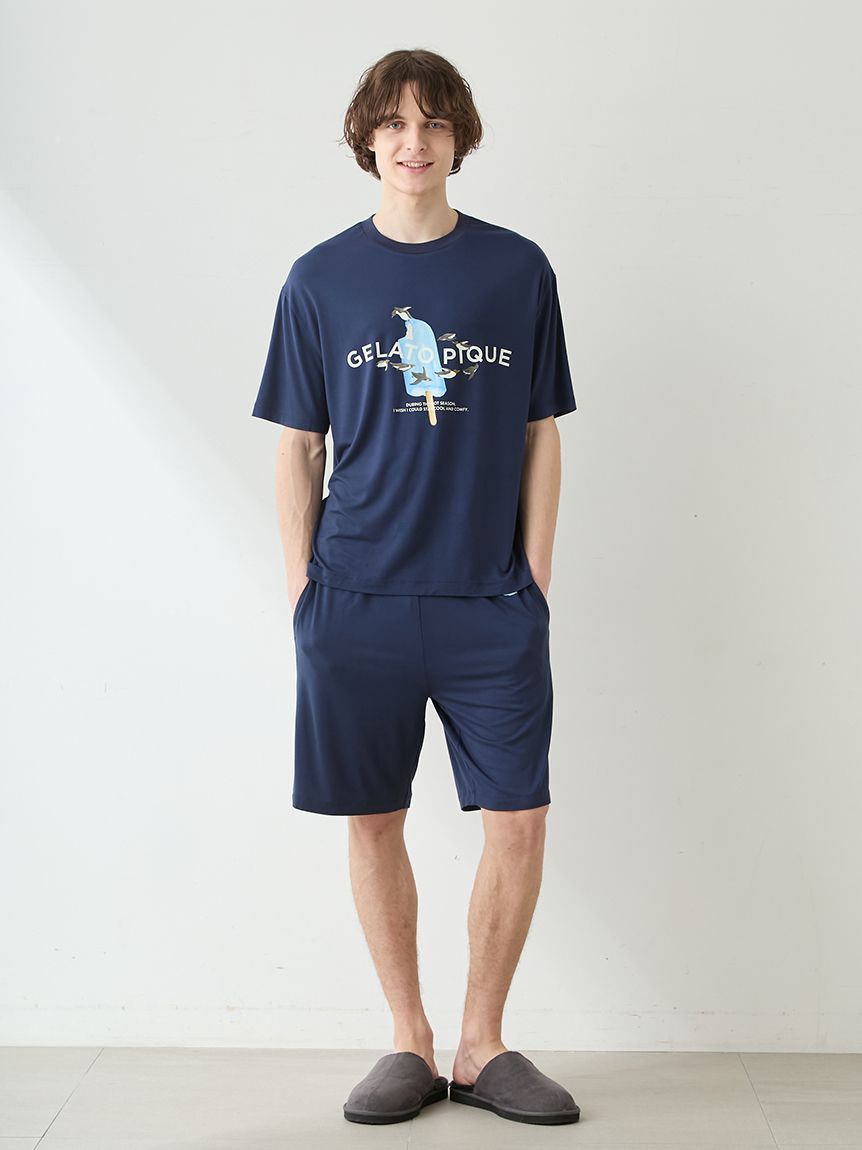 HOMME】【接触冷感】アイスポップジャージーハーフパンツ(ハーフパンツ