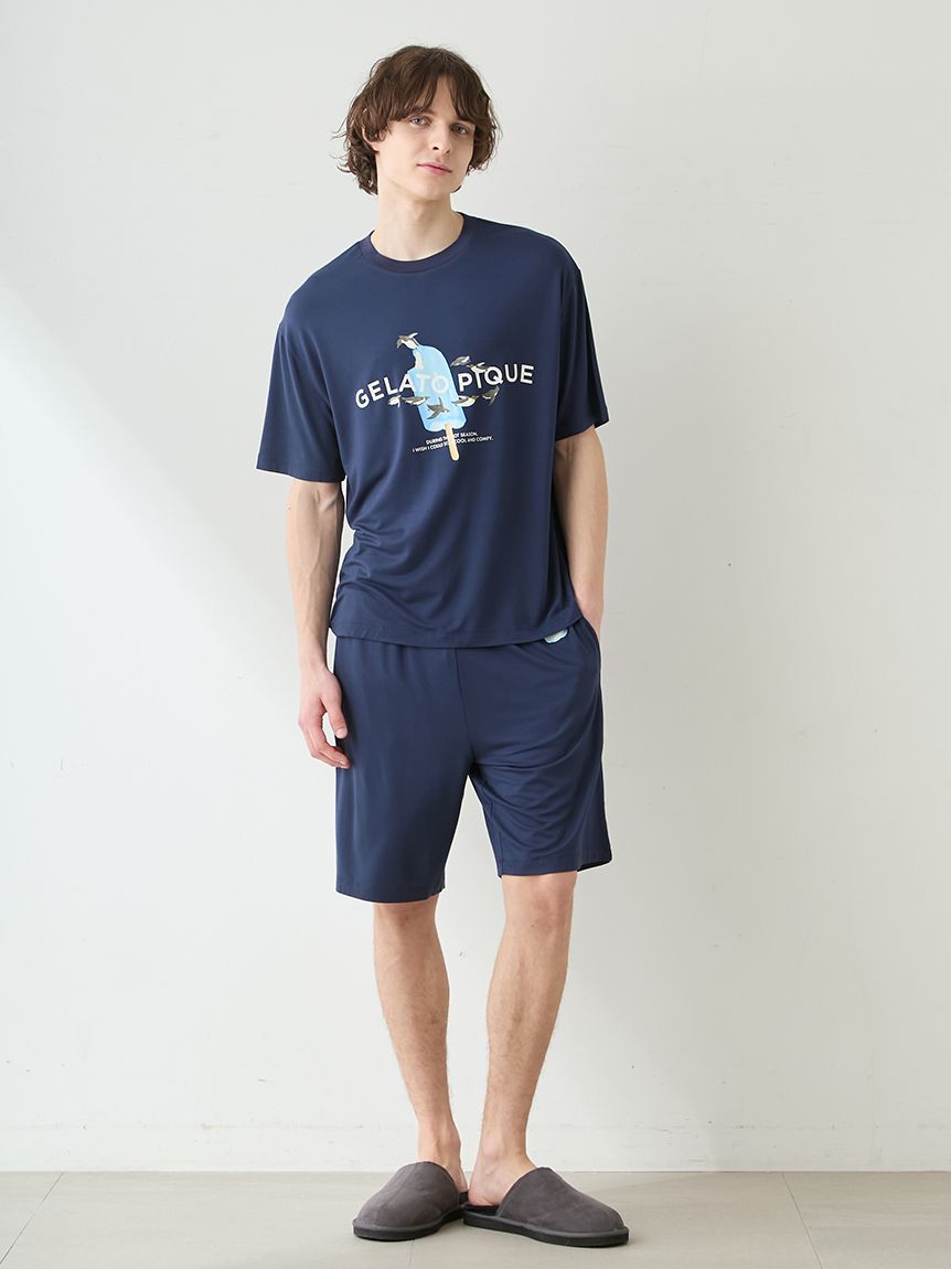HOMME】【接触冷感】アイスポップジャージーハーフパンツ(ハーフパンツ