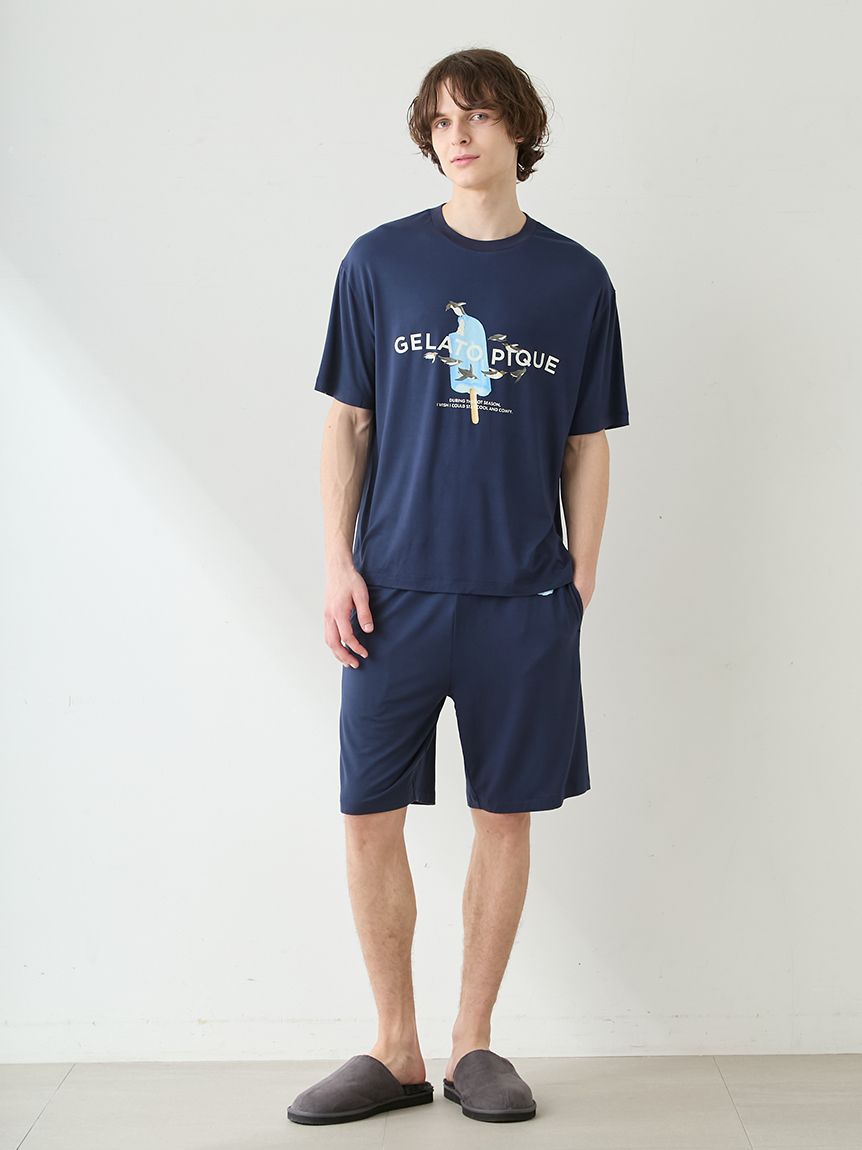 HOMME】【接触冷感】アイスポップジャージーハーフパンツ(ハーフパンツ