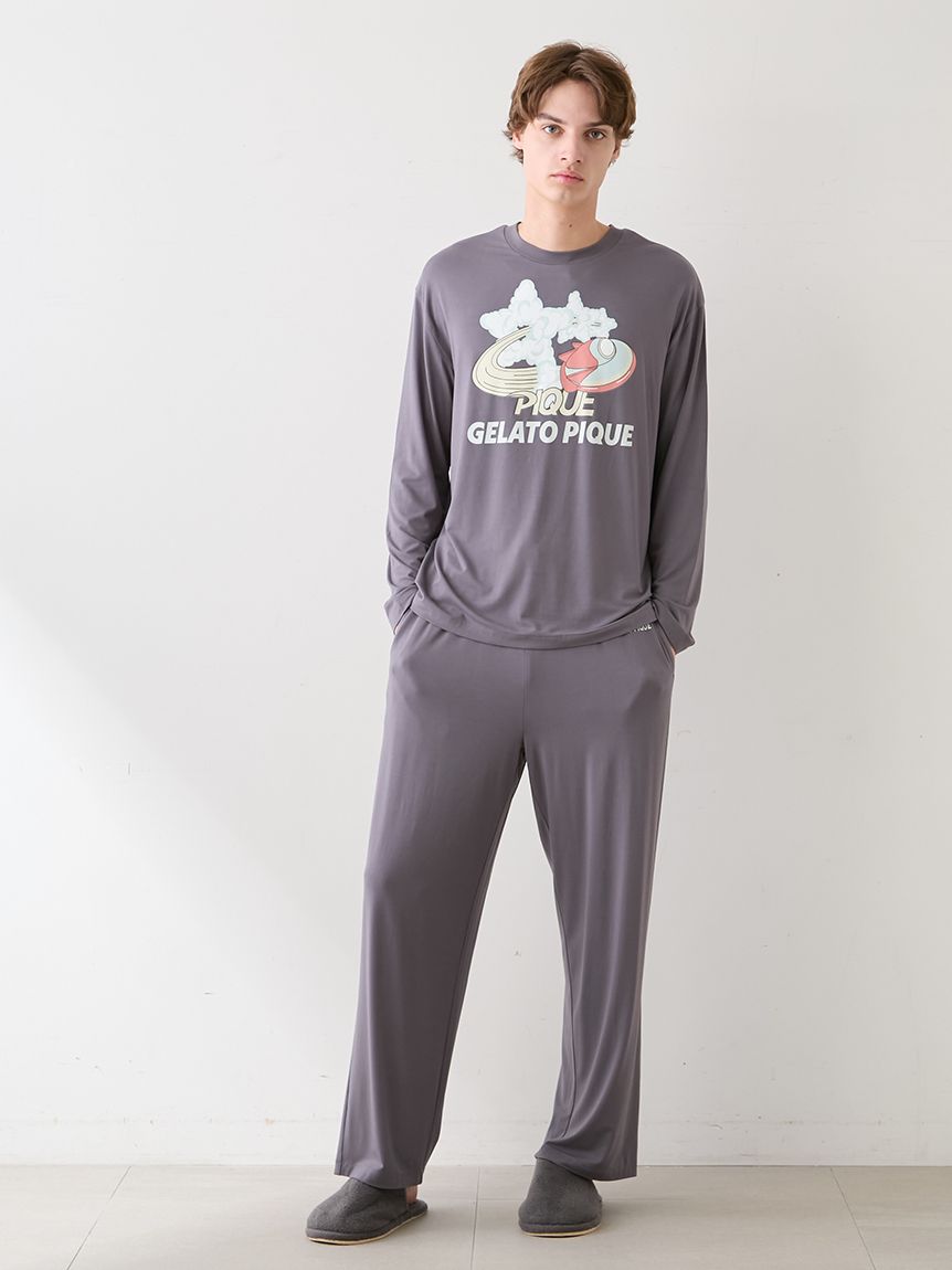 HOMME】スペースシップワンポイントロングパンツ(ロングパンツ