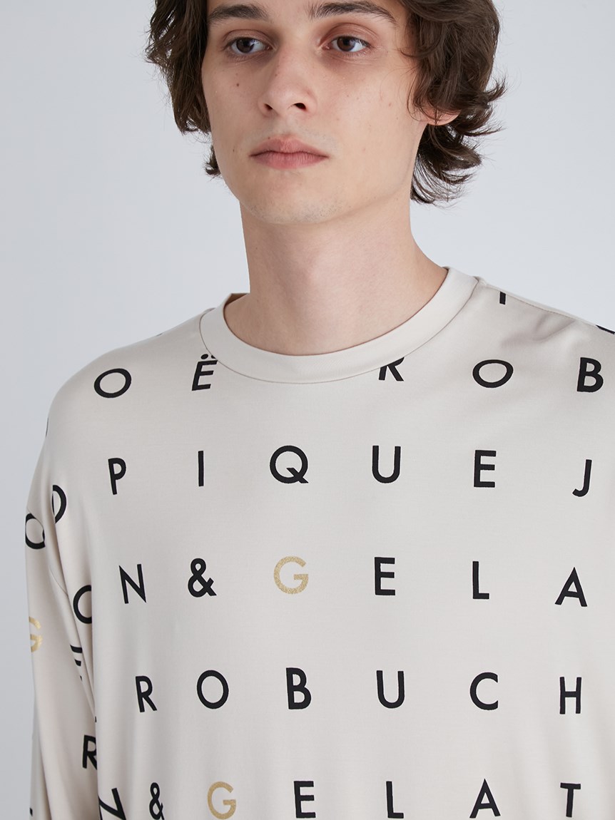 JOEL ROBUCHON】【HOMME】ロゴ柄ロンT(カットソー・Tシャツ)｜ルーム 