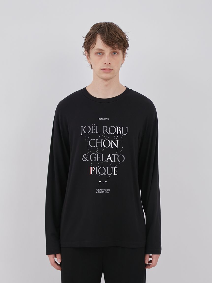 JOEL ROBUCHON】【HOMME】ワンポイントロゴロングTシャツ(カットソー