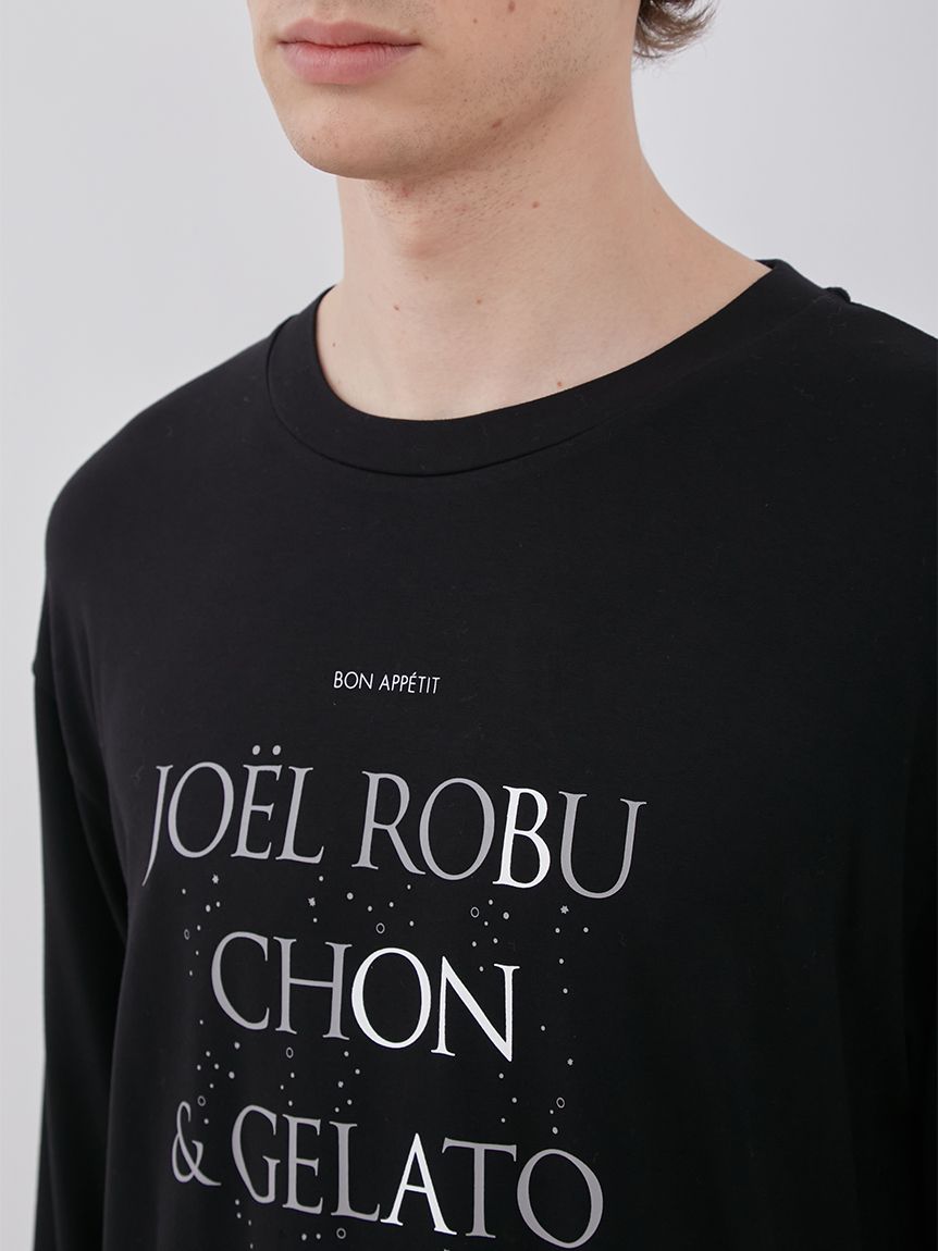 JOEL ROBUCHON】【HOMME】ワンポイントロゴロングTシャツ(カットソー