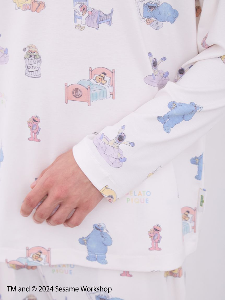 SESAME STREET】【HOMME】総柄プルオーバー(カットソー・Tシャツ