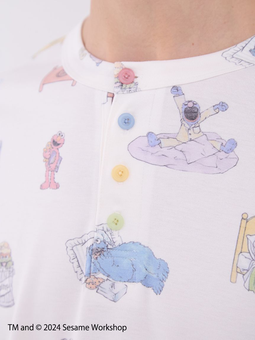 SESAME STREET】【HOMME】総柄プルオーバー(カットソー・Tシャツ