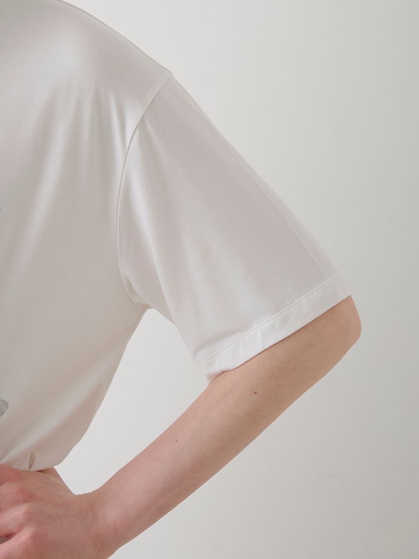 【接触冷感】あざらしワンポイントTシャツ&ロングパンツ ジェラートピケ gelato pique 【ラッピング済み】【接触冷感