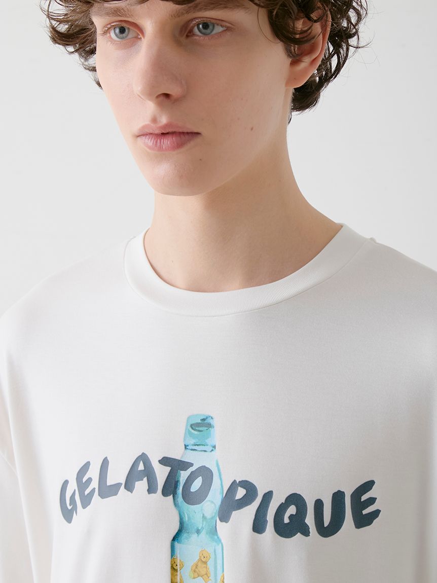 HOMME】【接触冷感】レーヨン夏祭りプリントTシャツ&トハーフ