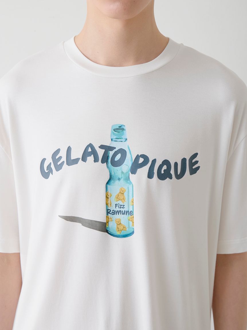 HOMME】【接触冷感】レーヨン夏祭りプリントTシャツ&トハーフ