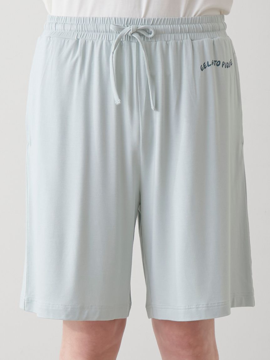 HOMME】【接触冷感】レーヨン夏祭りプリントTシャツ&トハーフ
