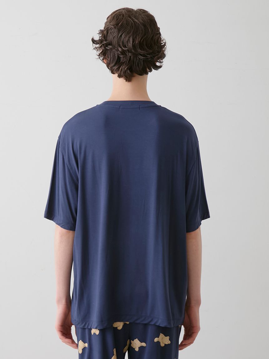 ONLINE限定】【HOMME】【接触冷感】ベアワンポイントTシャツ
