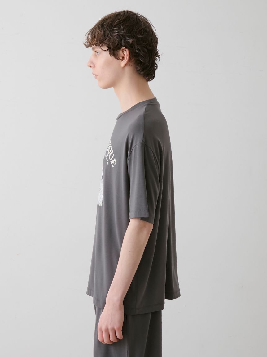 gelato pique 【UNISEX】Tシャツ ハーフパンツセット HOMME】【接触冷感】レーヨン夏祭りプリントTシャツ&トハーフ