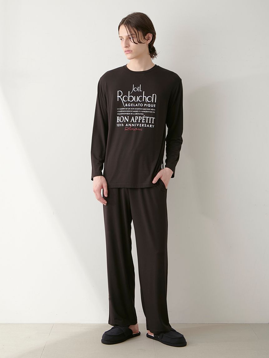 JOEL ROBUCHON】【HOMME】ワンポイントロンT(カットソー・Tシャツ