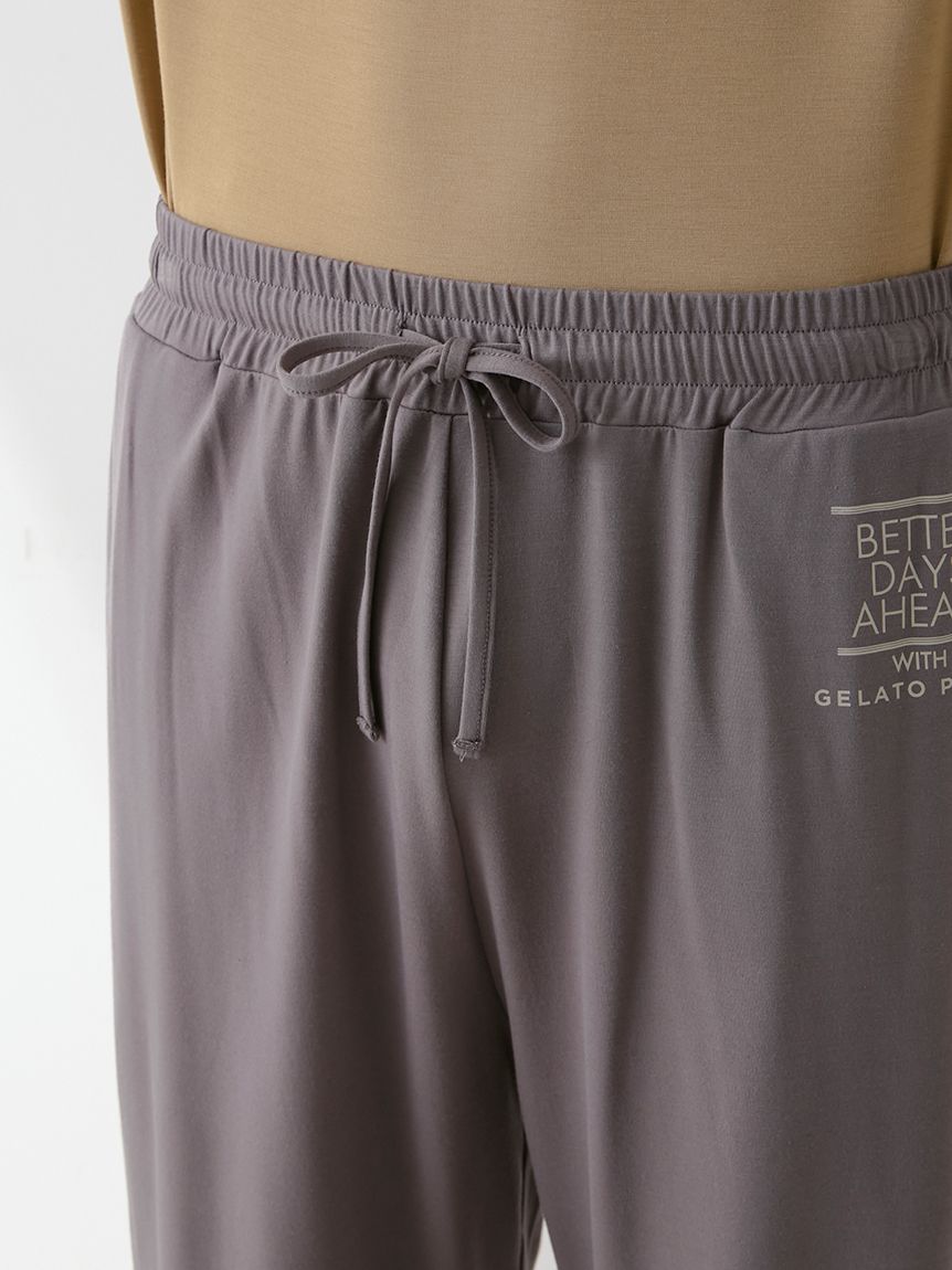 HOMME】【接触冷感】クールレーヨンロゴTシャツ＆ハーフパンツセット