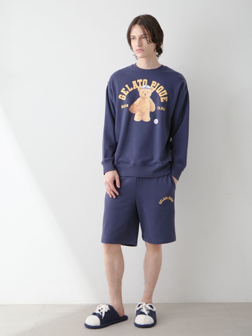 HOMME】スポーティーベア裏毛プルオーバー(カットソー・Tシャツ