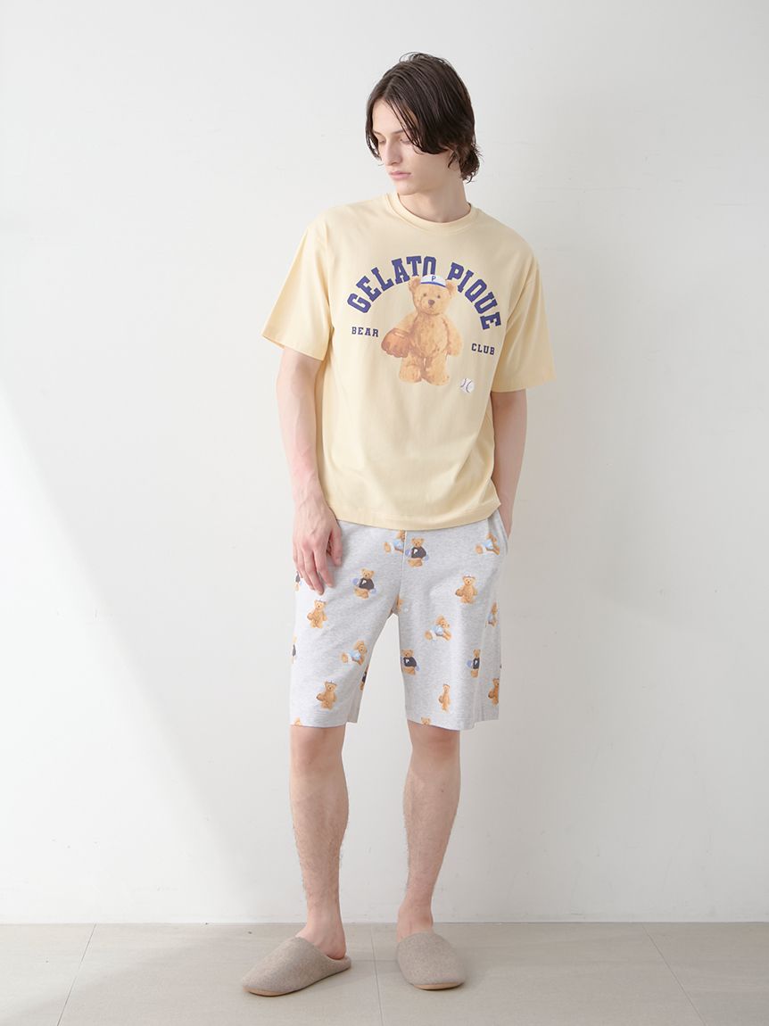 ONLINE限定】【HOMME】スポーティーベアワンポイントTシャツ＆総