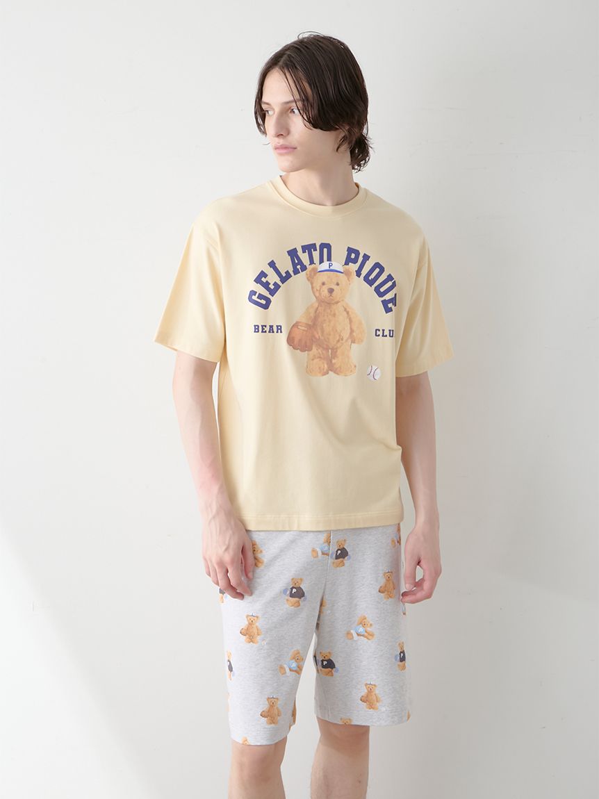 ONLINE限定】【HOMME】スポーティーベアワンポイントTシャツ＆総