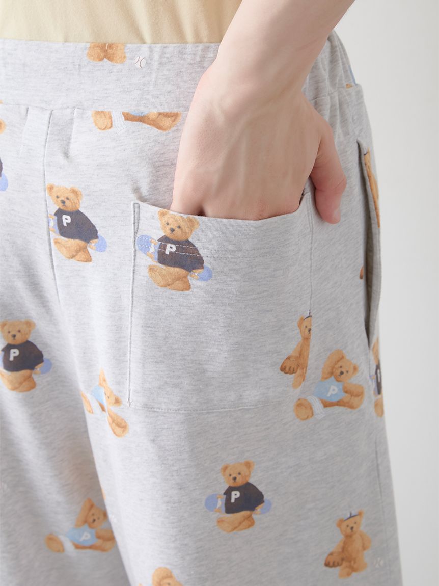 ジェラートピケ スポーティーベアTシャツ&総柄ハーフパンツセット gelato pique｜【ONLINE限定】【HOMME】スポーティーベアワン