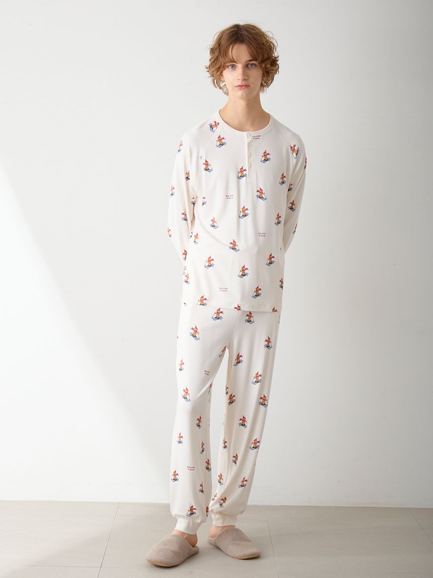 HOLIDAY】【HOMME】スキーベア柄ロンT(カットソー・Tシャツ)｜ルーム