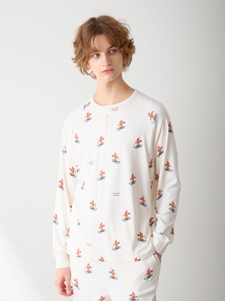 HOLIDAY】【HOMME】スキーベア柄ロンT(カットソー・Tシャツ)｜ルーム