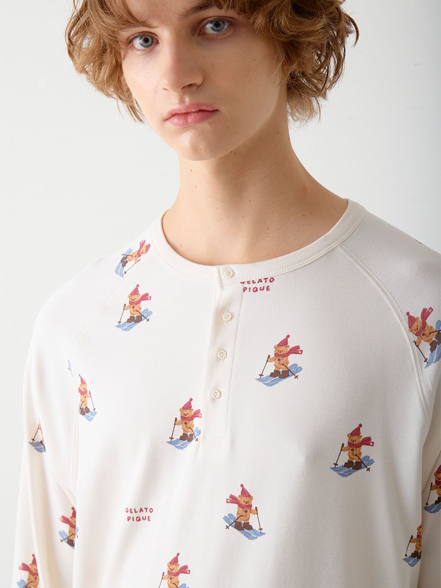 HOLIDAY】【HOMME】スキーベア柄ロンT(カットソー・Tシャツ)｜ルーム