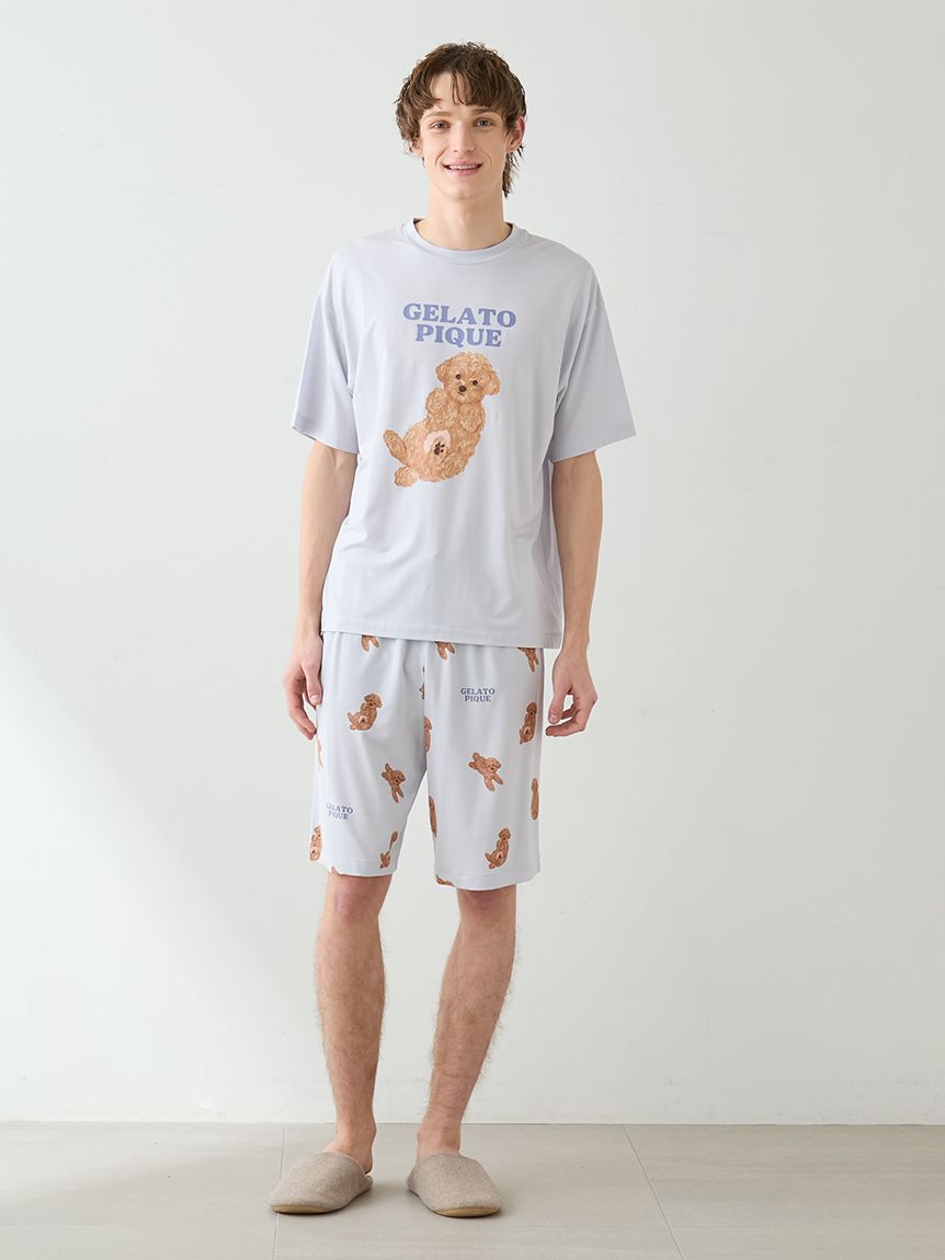 HOMME】ドッグワンポイントTシャツ(カットソー・Tシャツ)｜ルーム