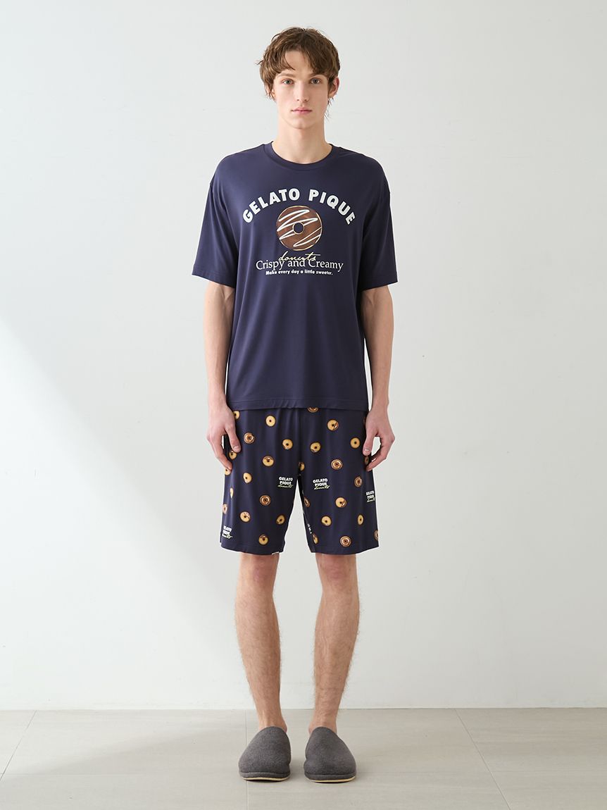 HOMME】ドーナツワンポイントプリントTシャツ(カットソー・Tシャツ