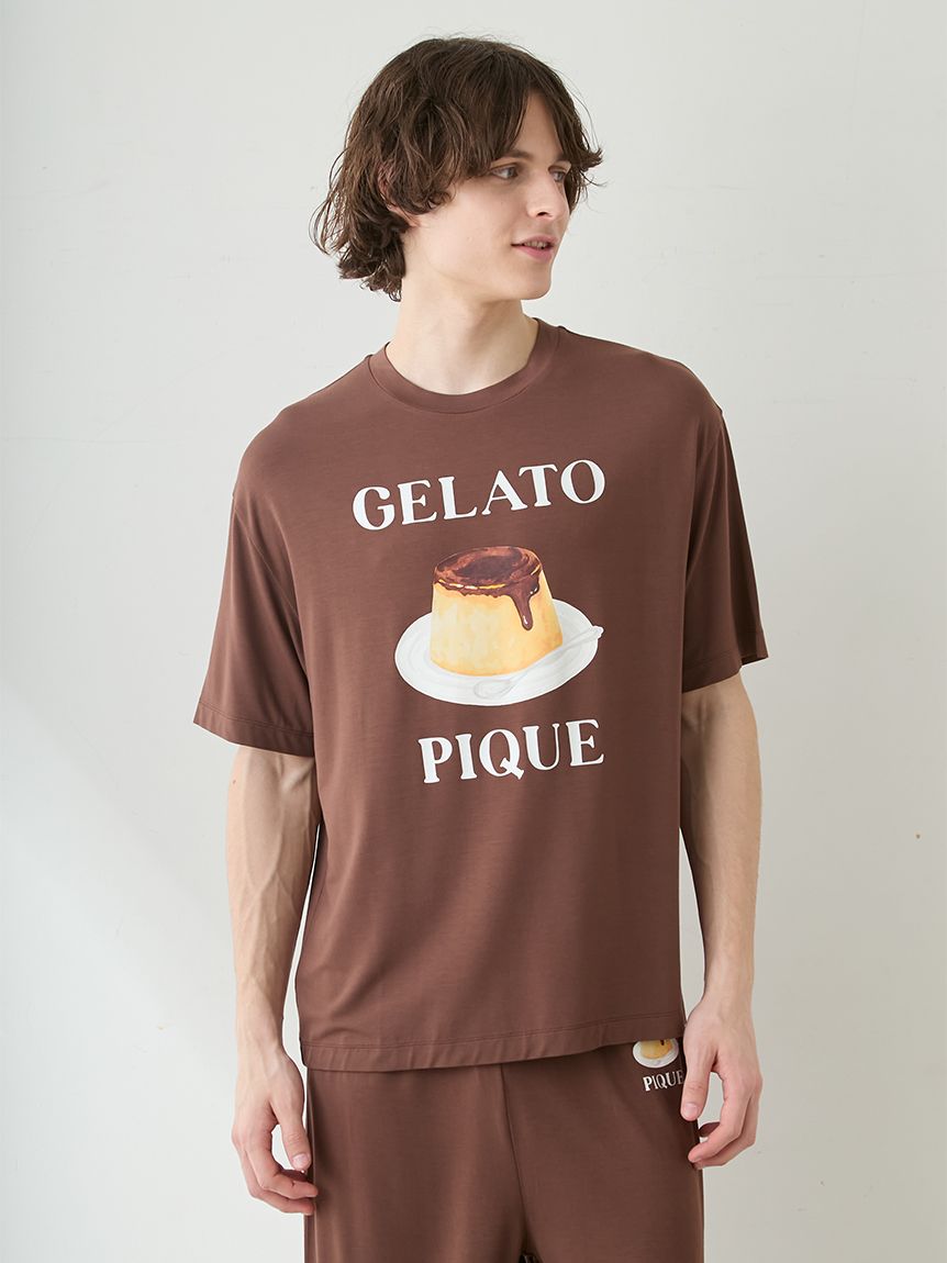 ONLINE限定】【HOMME】【接触冷感】プリンワンポイントTシャツ&ハーフ