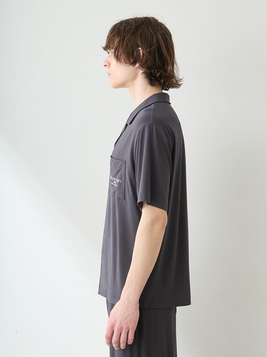 HOMME】【接触冷感】COOLレーヨンロゴシャツ(シャツ)｜ルームウェア