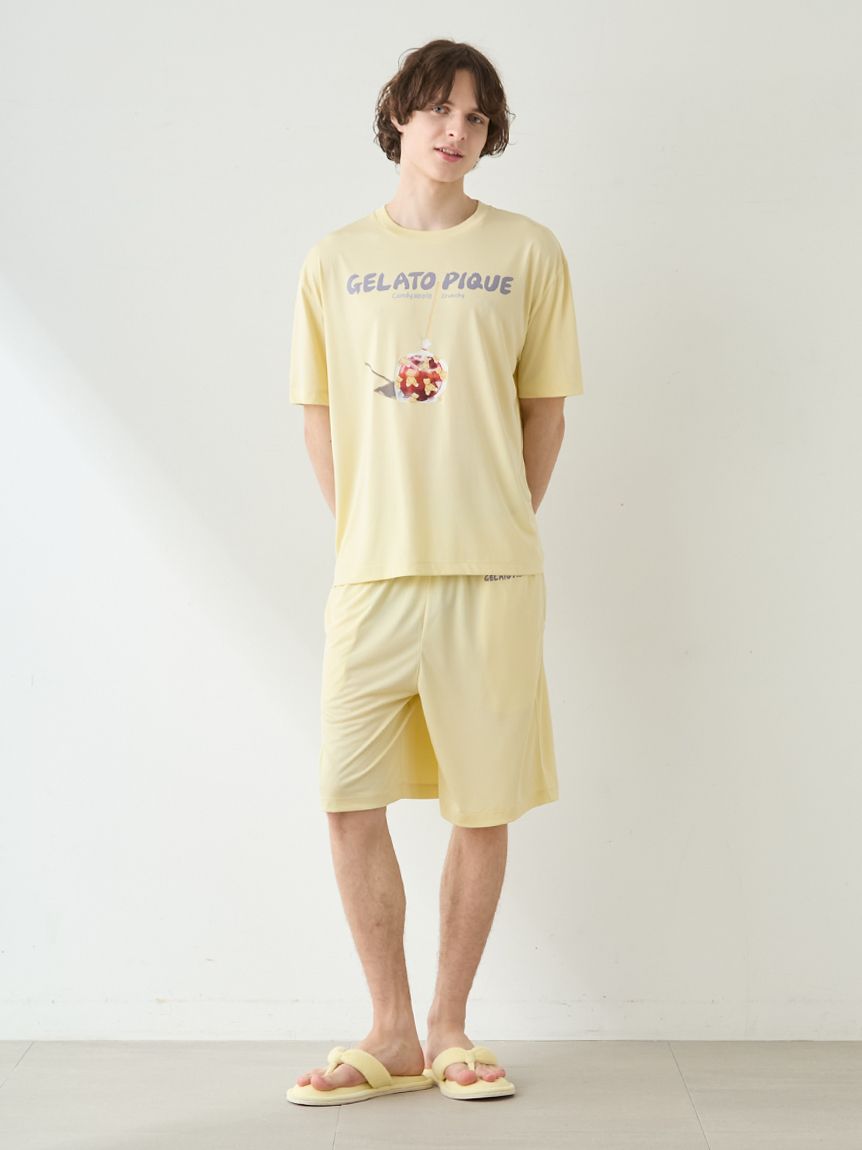 HOMME】【MINT SORBET by HEIQ MINT】【接触冷感】夏祭りワンポイントT