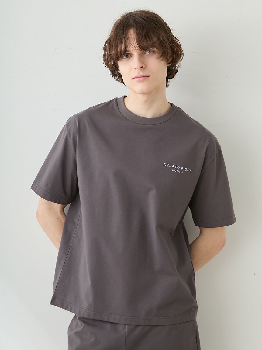 HOMME】【接触冷感】GIZAコットンジャージーセットアップ(ハーフパンツ