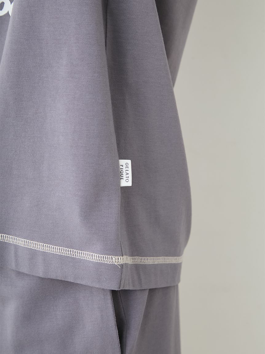 HOMME】【接触冷感】アイスクリームベアワンポイントTシャツ