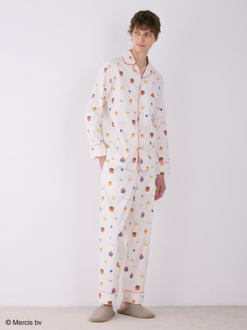 Dick Bruna】【HOMME】総柄ネルロングパンツ(ロングパンツ