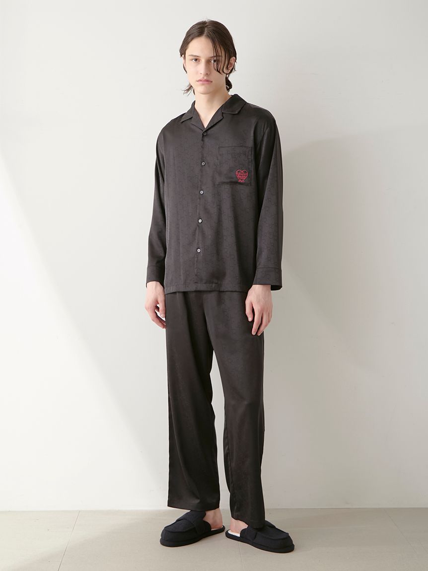 JOEL ROBUCHON】【HOMME】サテンジャガードロングパンツ(ロングパンツ