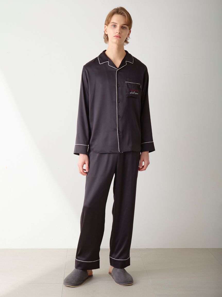 JOEL ROBUCHON】【HOMME】サテンロングパンツ(ロングパンツ)｜ルーム