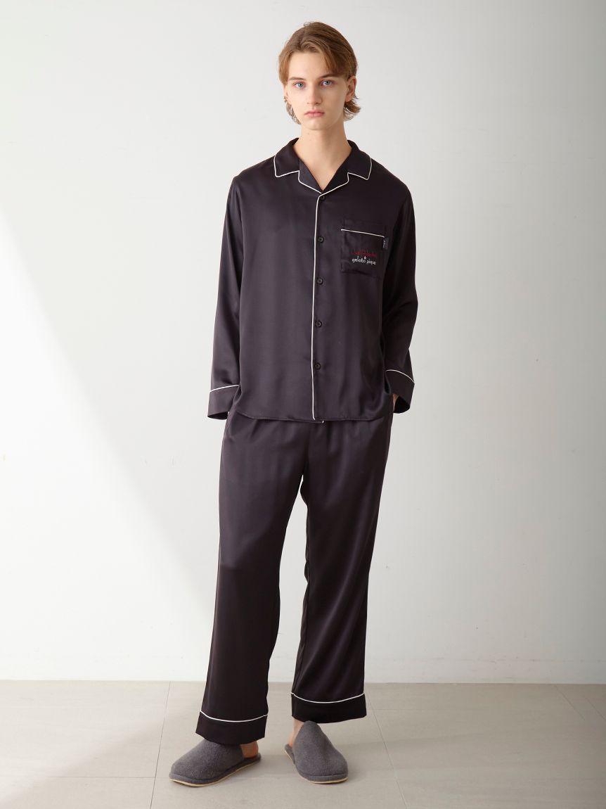 JOEL ROBUCHON】【HOMME】サテンロングパンツ(ロングパンツ)｜ルーム